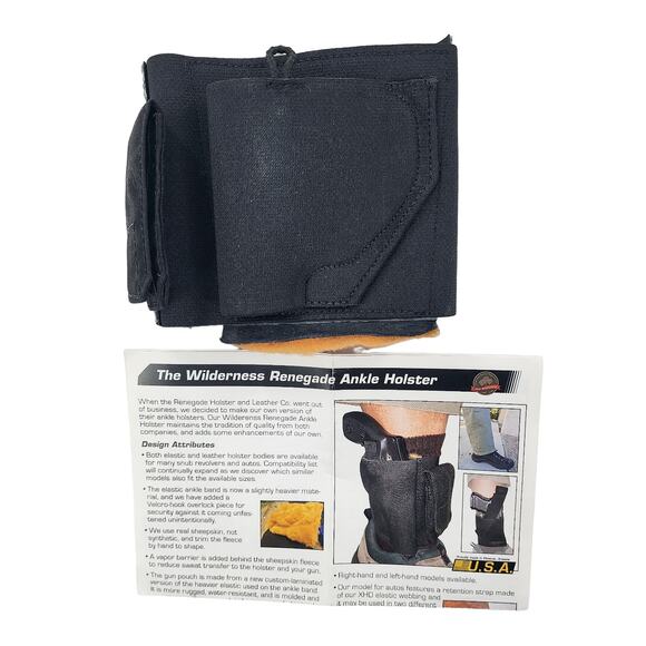 Wilderness Tactical Renegade Ankle Holster S&W M&P Bodyguard 38 with CT Laser LH - Picture 4 of 14